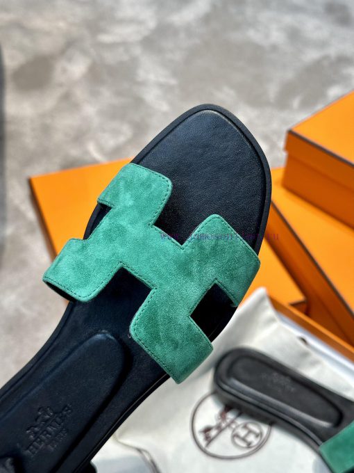 Top qualityherme…s ss24 new arrival～H Home Classic Oran Slippers 24 New ColorsThe color schef3cqe7cw - Image 5
