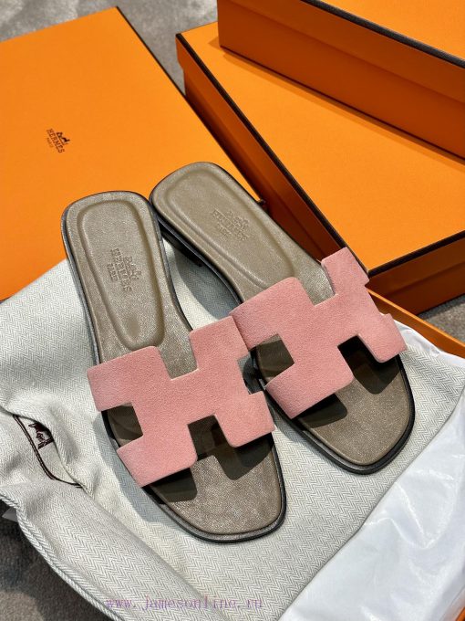 Top qualityherme…s ss24 new arrival～H Home Classic Oran Slippers 24 New ColorsThe color scherq83fel2 - Image 2