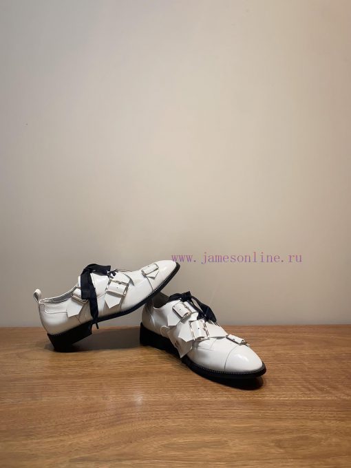 2024 new comme des garcons CDG Kawakubo Rei runway style small leather shoesIron shoes bound5uu8qsvg - Image 4