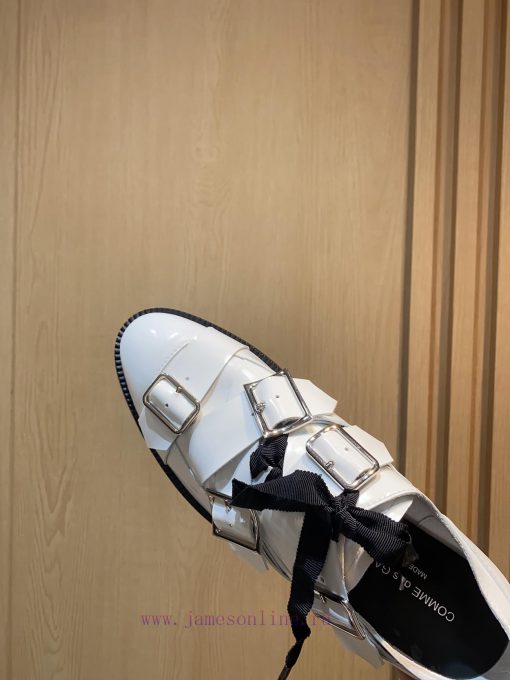 2024 new comme des garcons CDG Kawakubo Rei runway style small leather shoesIron shoes boundpo0ldlgq - Image 7