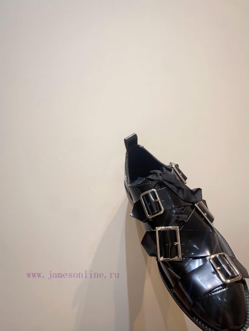 2024 new comme des garcons CDG Kawakubo Rei runway style small leather shoesIron shoes boundujr0rnfr - Image 8