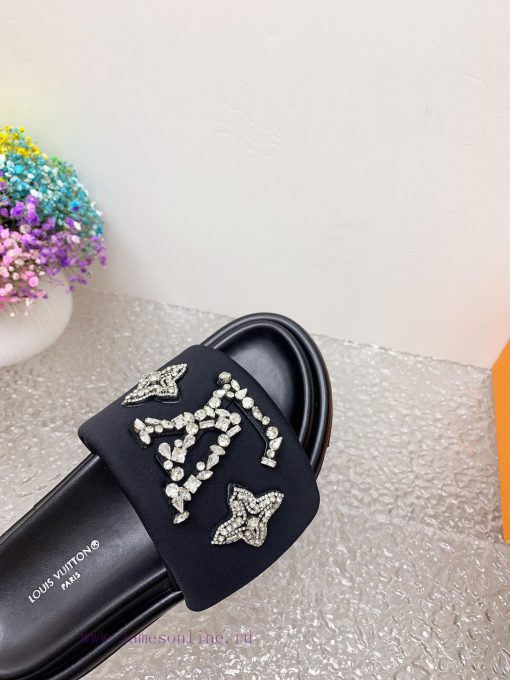 Louis Vuitton 2024 new product quality, perfect details fabric hand sewn Swarovski crystal d5cdxugjj - Image 8