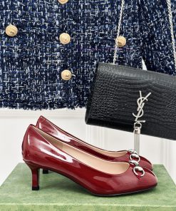 Gucci's timeless classic style with a buckle and fashionable single shoeOriginal developmentzpjf0433