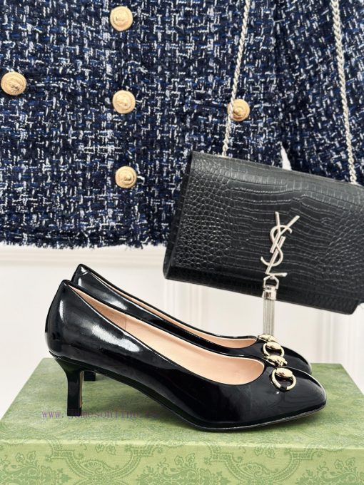 Gucci's timeless classic style with a buckle and fashionable single shoeOriginal developmentw3eq52ye - Image 2