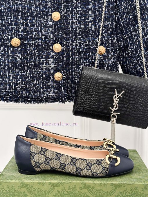 Gucci's timeless classic style with a buckle and fashionable single shoeOriginal developmentv7506oi4