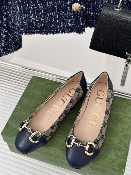 Gucci's timeless classic style with a buckle and fashionable single shoeOriginal developmentv7506oi4 - Image 3