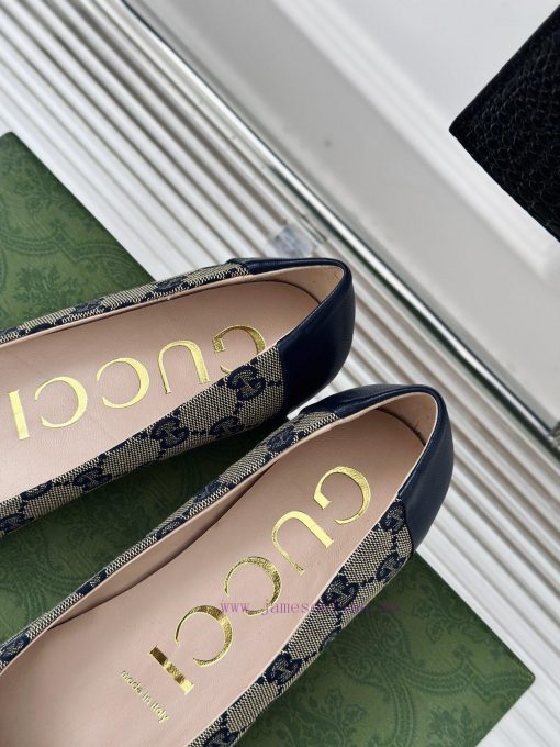 Gucci's timeless classic style with a buckle and fashionable single shoeOriginal developmentv7506oi4 - Image 9