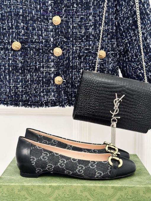 Gucci's timeless classic style with a buckle and fashionable single shoeOriginal development15qcy43f - Image 2