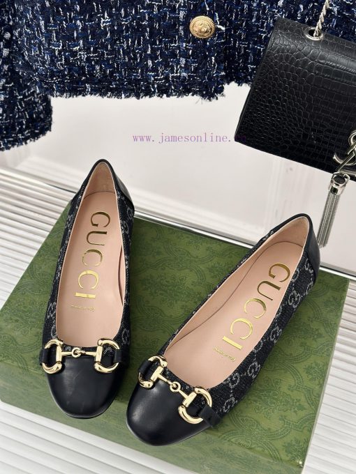 Gucci's timeless classic style with a buckle and fashionable single shoeOriginal development15qcy43f - Image 3