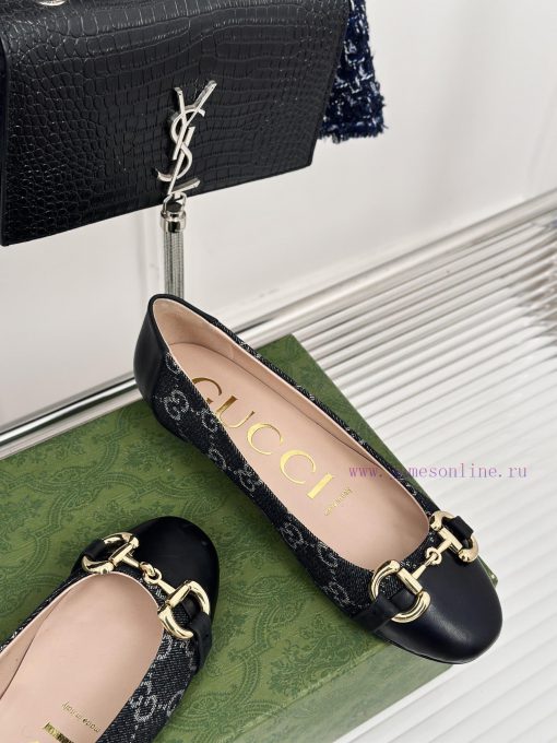 Gucci's timeless classic style with a buckle and fashionable single shoeOriginal development15qcy43f - Image 6