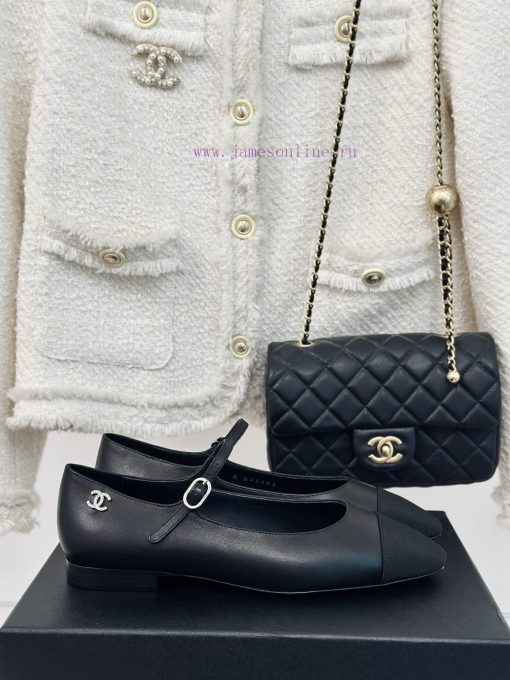 Chanel | Chanel 24S Early Spring New ProductRetro color blocked square toe Lizhen shoesThe Mw199un9p - Image 2