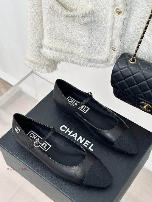 Chanel | Chanel 24S Early Spring New ProductRetro color blocked square toe Lizhen shoesThe Mw199un9p - Image 4
