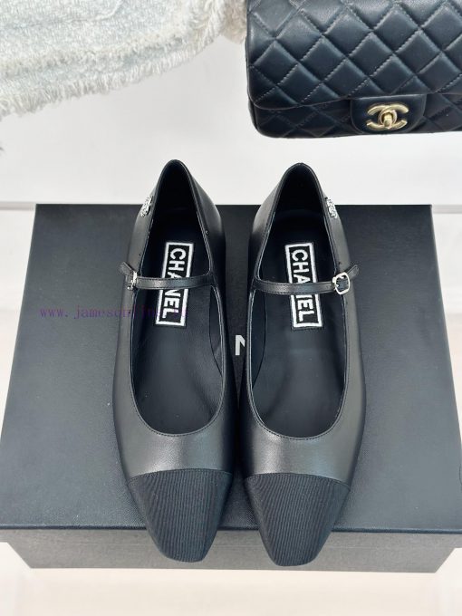 Chanel | Chanel 24S Early Spring New ProductRetro color blocked square toe Lizhen shoesThe Mw199un9p - Image 5