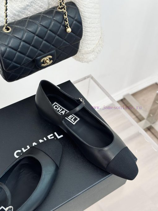 Chanel | Chanel 24S Early Spring New ProductRetro color blocked square toe Lizhen shoesThe Mw199un9p - Image 6