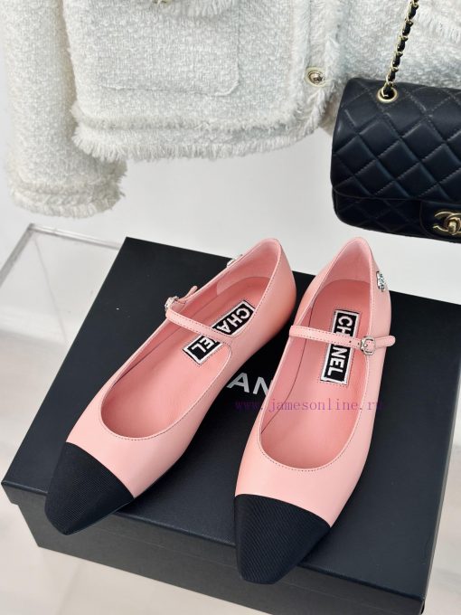 Chanel | Chanel 24S Early Spring New ProductRetro color blocked square toe Lizhen shoesThe Mfpdzuxqy - Image 3