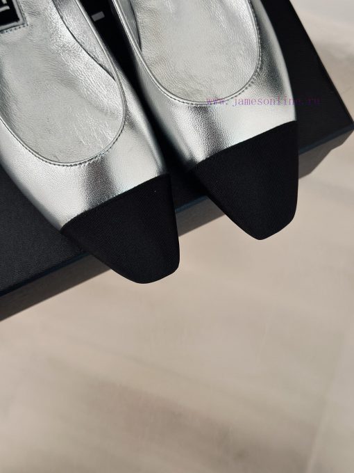 Chanel | Chanel 24S Early Spring New ProductRetro color blocked square toe Lizhen shoesThe M8r029wyf - Image 8