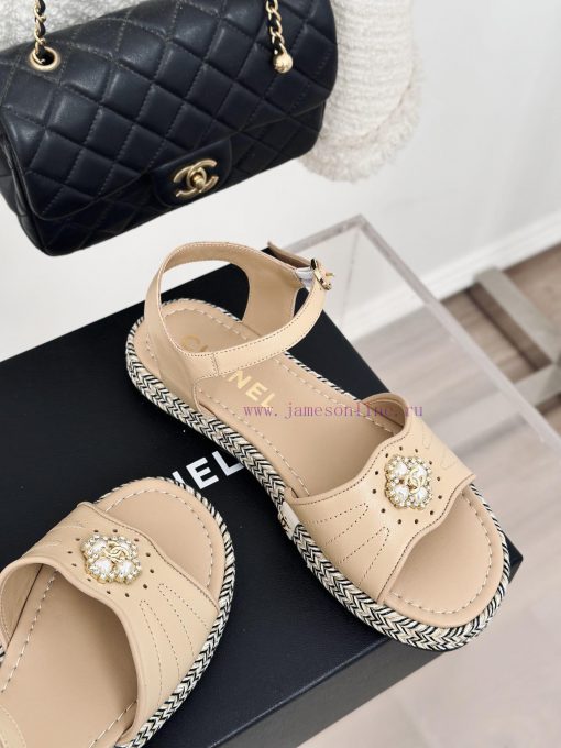 Chanel | Chanel 24C New ProductDouble C Hemp Bottom SandalsI look forward to Chanel's slippe8yomnqr9 - Image 6