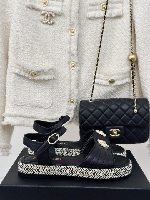Chanel | Chanel 24C New ProductDouble C Hemp Bottom SandalsI look forward to Chanel's slippedc6d44gr - Image 2