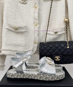 Chanel | Chanel 24C New ProductDouble C Hemp Bottom SandalsI look forward to Chanel's slipp1k3mdpg0
