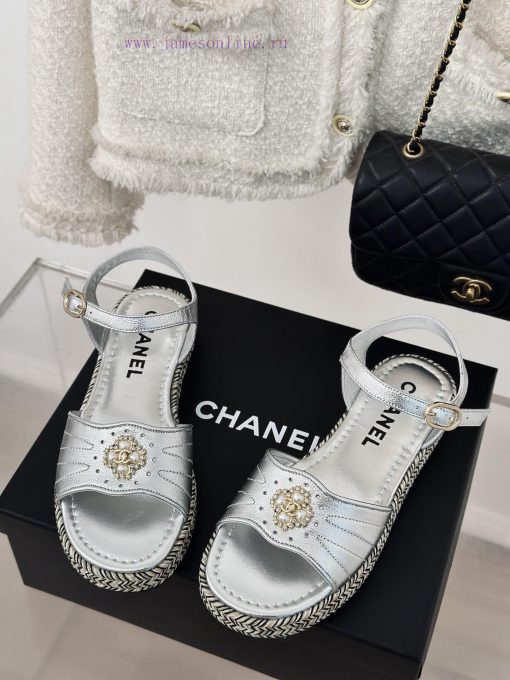 Chanel | Chanel 24C New ProductDouble C Hemp Bottom SandalsI look forward to Chanel's slipp1k3mdpg0 - Image 3
