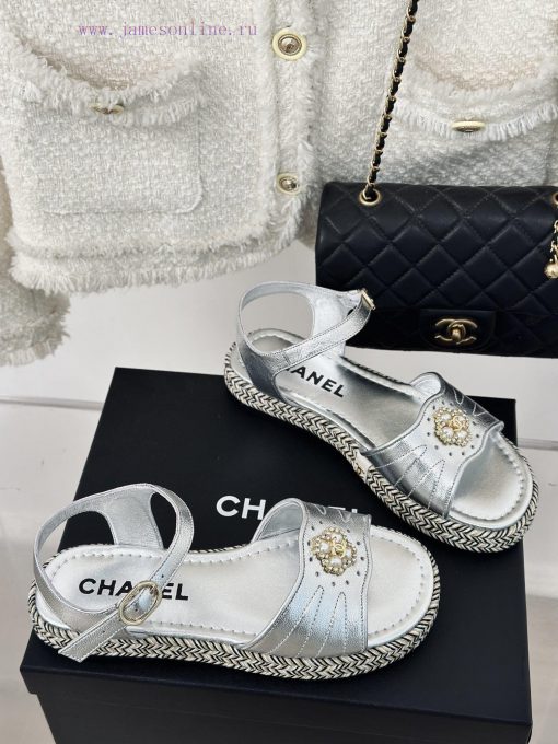 Chanel | Chanel 24C New ProductDouble C Hemp Bottom SandalsI look forward to Chanel's slipp1k3mdpg0 - Image 4