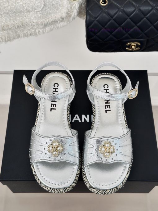 Chanel | Chanel 24C New ProductDouble C Hemp Bottom SandalsI look forward to Chanel's slipp1k3mdpg0 - Image 5