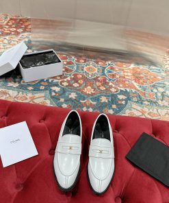 ️ CELINE Sillin Lefu shoes Caesar door buckle series casual small leather shoes are super suyn79oob4