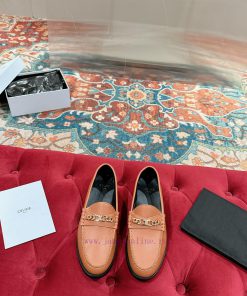 ️ CELINE Sillin Lefu shoes Caesar door buckle series casual small leather shoes are super sujsqtgz4p