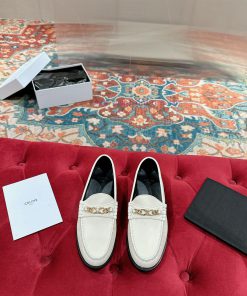 ️ CELINE Sillin Lefu shoes Caesar door buckle series casual small leather shoes are super sufymiz428