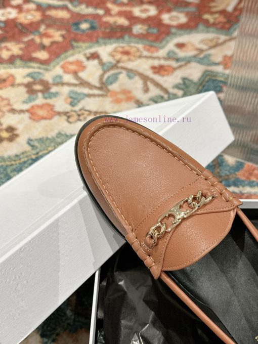 ️ CELINE Sillin Lefu shoes Caesar door buckle series casual small leather shoes are super sujsqtgz4p - Image 5