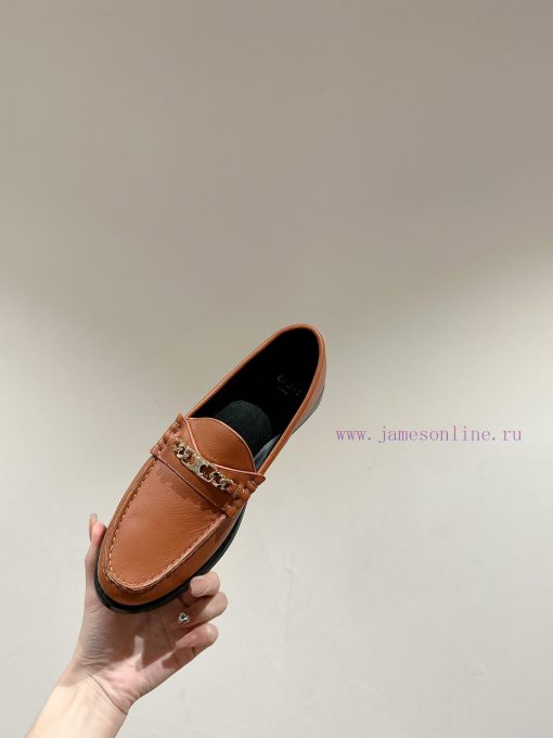 ️ CELINE Sillin Lefu shoes Caesar door buckle series casual small leather shoes are super sujsqtgz4p - Image 6