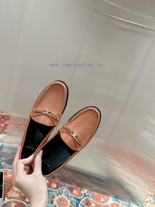 ️ CELINE Sillin Lefu shoes Caesar door buckle series casual small leather shoes are super sujsqtgz4p - Image 7