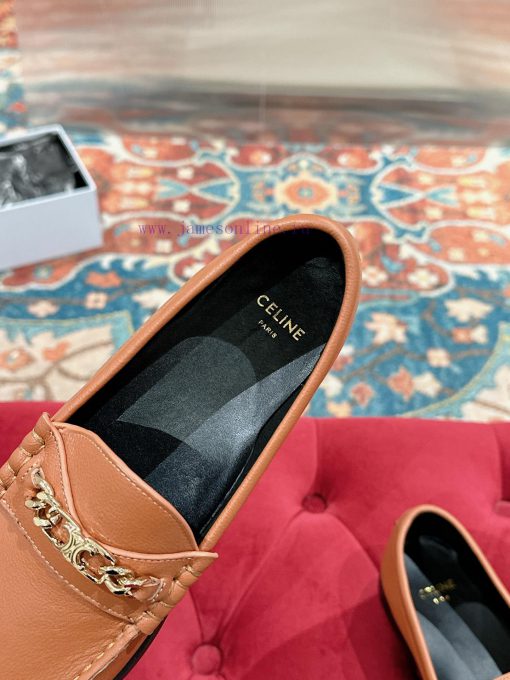️ CELINE Sillin Lefu shoes Caesar door buckle series casual small leather shoes are super sujsqtgz4p - Image 8