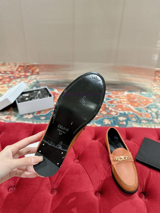 ️ CELINE Sillin Lefu shoes Caesar door buckle series casual small leather shoes are super sujsqtgz4p - Image 10