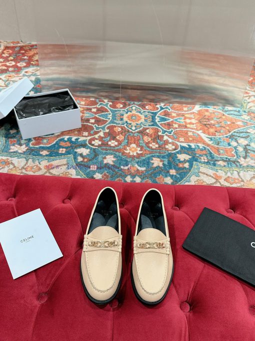 ️ CELINE Sillin Lefu shoes Caesar door buckle series casual small leather shoes are super sux1qbiwii