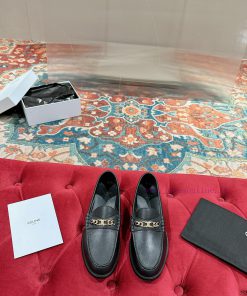 ️ CELINE Sillin Lefu shoes Caesar door buckle series casual small leather shoes are super suw2gd130b