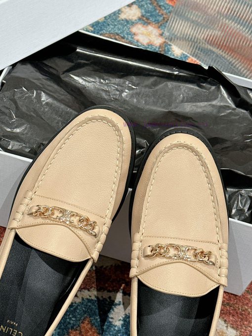 ️ CELINE Sillin Lefu shoes Caesar door buckle series casual small leather shoes are super sux1qbiwii - Image 7