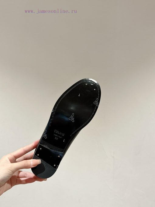 ️ CELINE Sillin Lefu shoes Caesar door buckle series casual small leather shoes are super suw2gd130b - Image 9