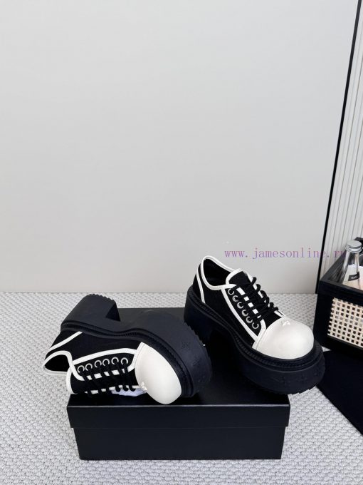 SMFK China-Chic Tide's latest popular cross flower big head thick soled derby shoesVersatilessid5822 - Image 4