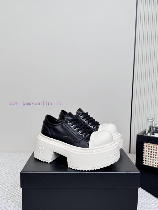 SMFK China-Chic Tide's latest popular cross flower big head thick soled derby shoesVersatileh8z2tc4t - Image 3