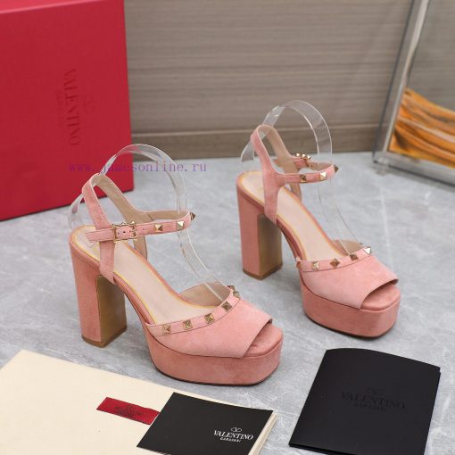 Top purchasing agent: Valentino/Rivet Valentino Rookie2022 SS Latest Metal Rivet Slope Heel f0zme467 - Image 9