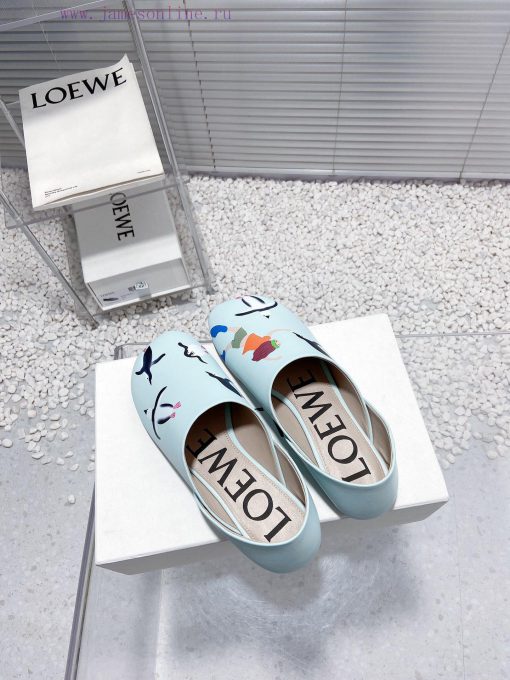 Luoyiwei Loewe's new round toe flat shoes that can be stepped on with one foot, lazy single 3msjcg3t - Image 5