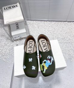 Luoyiwei Loewe's new round toe flat shoes that can be stepped on with one foot, lazy single ycouz509