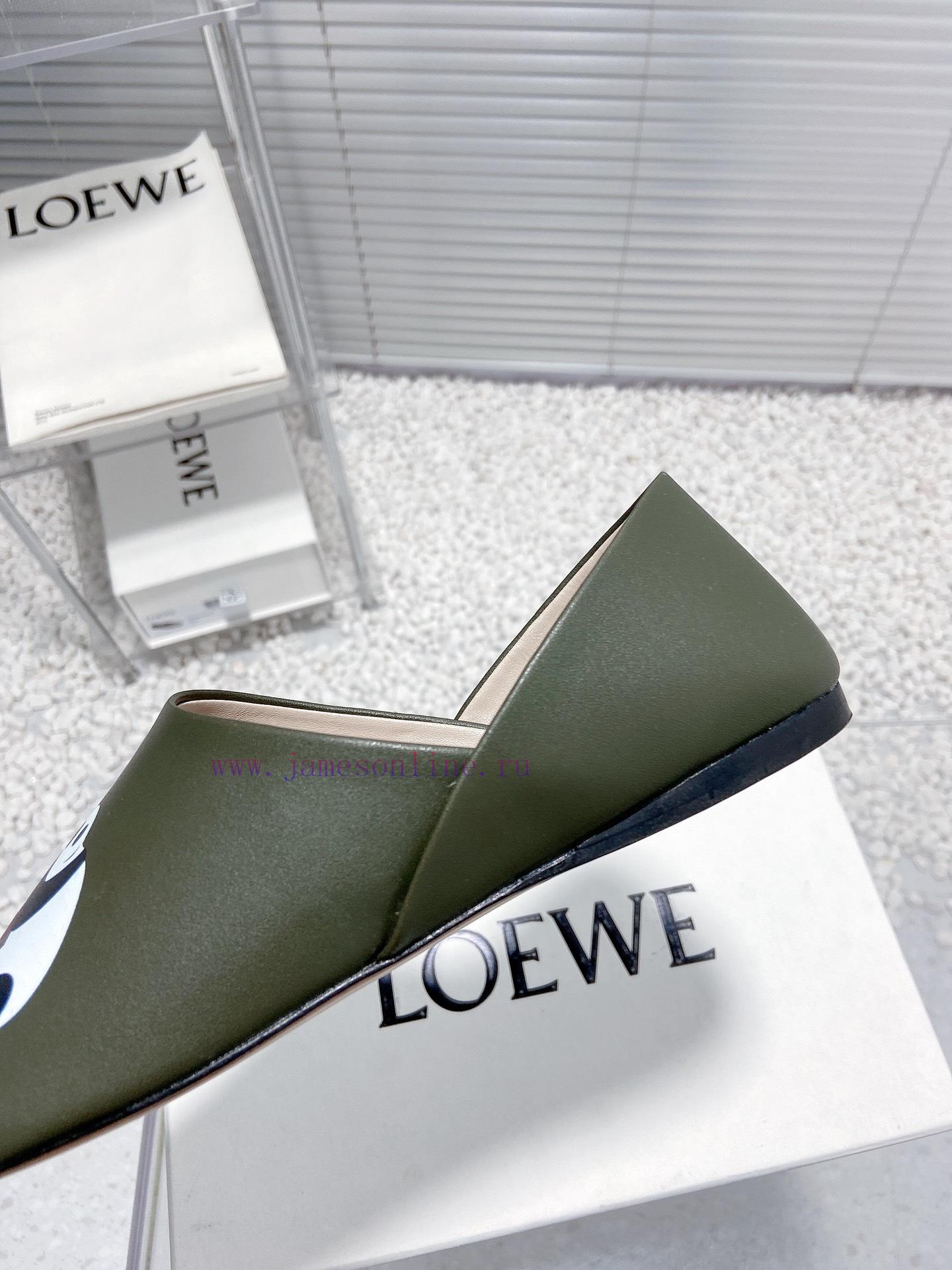 Luoyiwei Loewe's new round toe flat shoes that can be stepped on with one foot, lazy single ycouz509 - Image 8