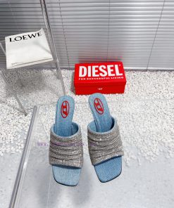 Diesel niche personality diamond high heels denim slippersWho hasn't acquired the Diesel mat0ozb3vkf