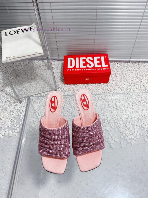Diesel niche personality diamond high heels denim slippersWho hasn't acquired the Diesel mat7luxvaw0