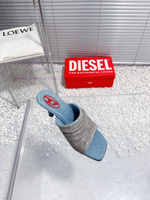 Diesel niche personality diamond high heels denim slippersWho hasn't acquired the Diesel mat0ozb3vkf - Image 6