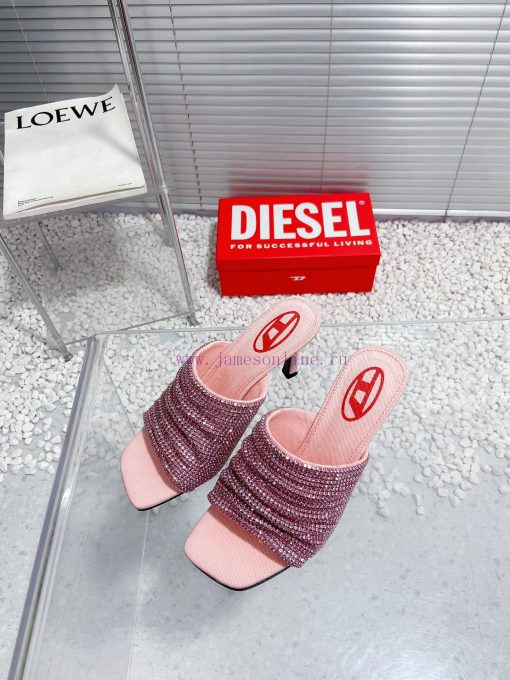 Diesel niche personality diamond high heels denim slippersWho hasn't acquired the Diesel mat7luxvaw0 - Image 3