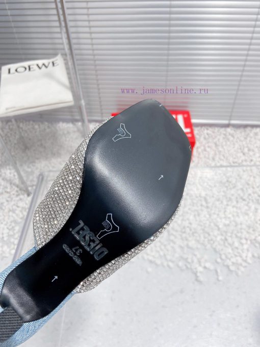 Diesel niche personality diamond high heels denim slippersWho hasn't acquired the Diesel mat0ozb3vkf - Image 10