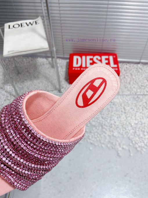Diesel niche personality diamond high heels denim slippersWho hasn't acquired the Diesel mat7luxvaw0 - Image 7